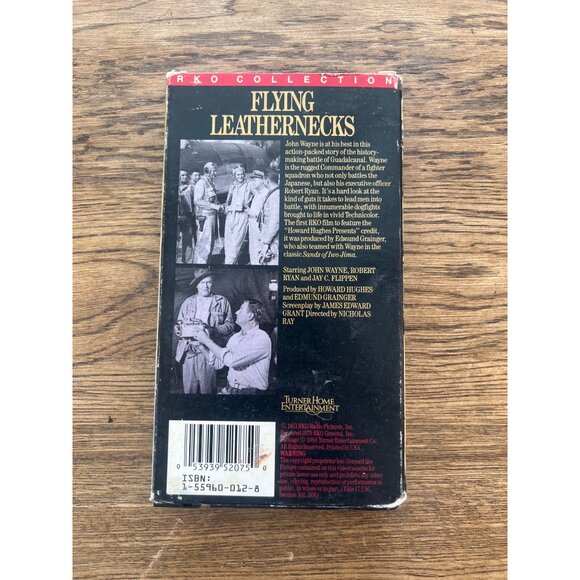 Flying Leathernecks 1951 VHS John Wayne Robert Ryan War Drama Vintage Pre-Owned - Picture 2 of 4